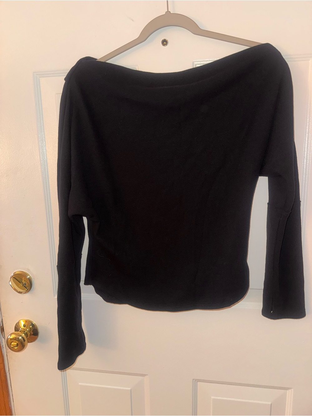 Black we the free medium  Off-Shoulder Women's Top - Classic Knit